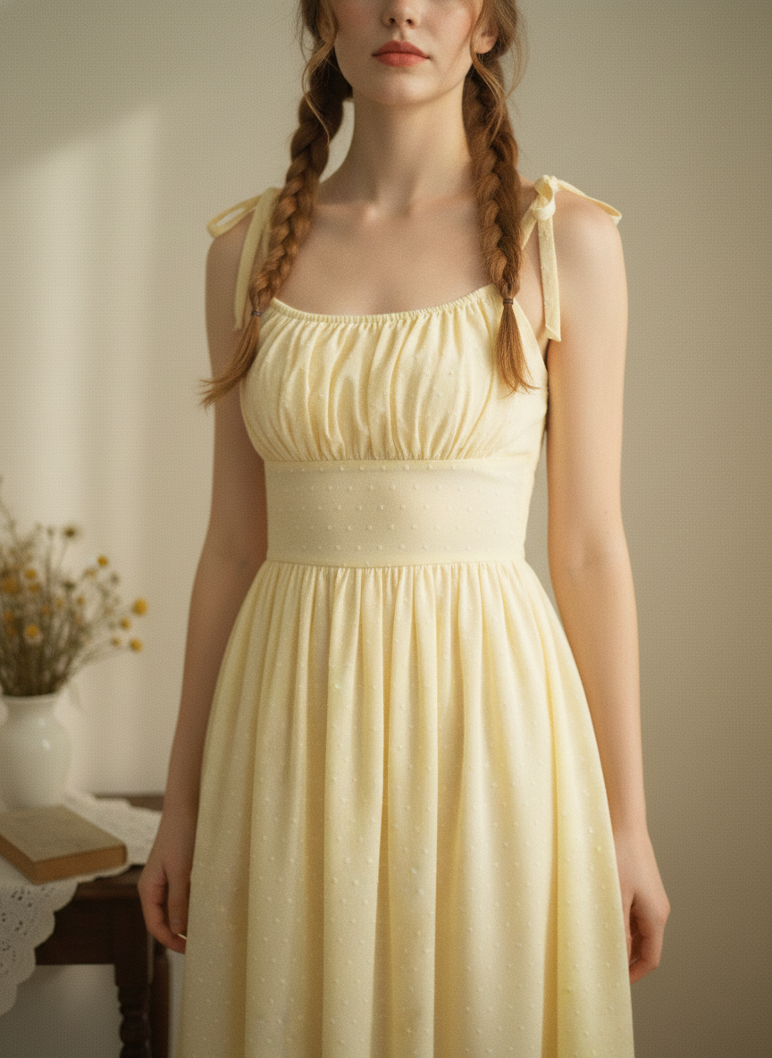 MTO - Kelly Dotted Swiss Dress