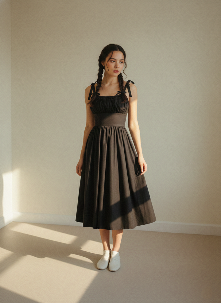 MTO - Kelly Solid Cotton Dress