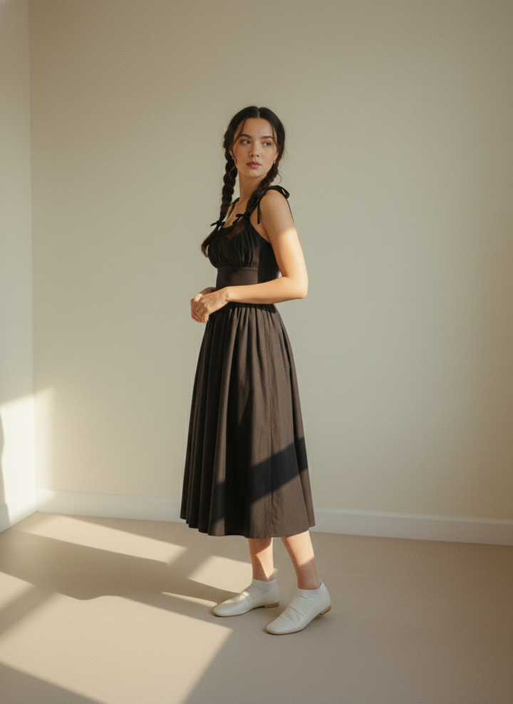 MTO - Kelly Solid Cotton Dress