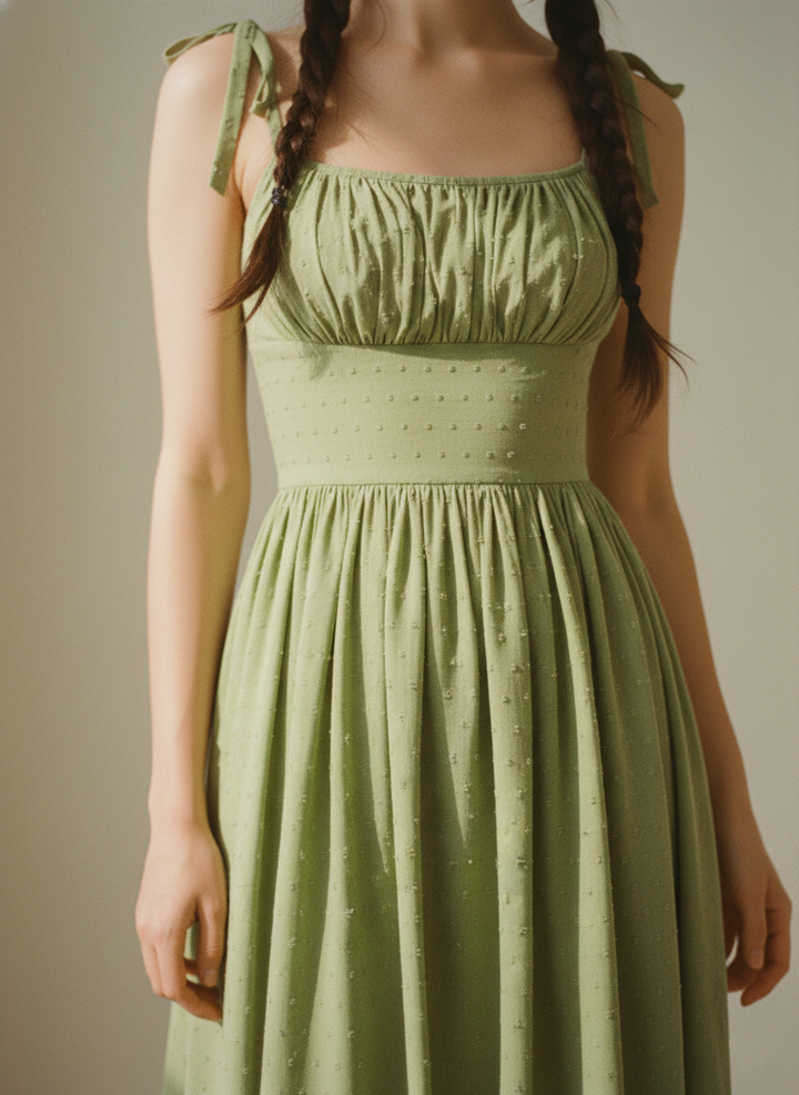 MTO - Kelly Dotted Swiss Dress