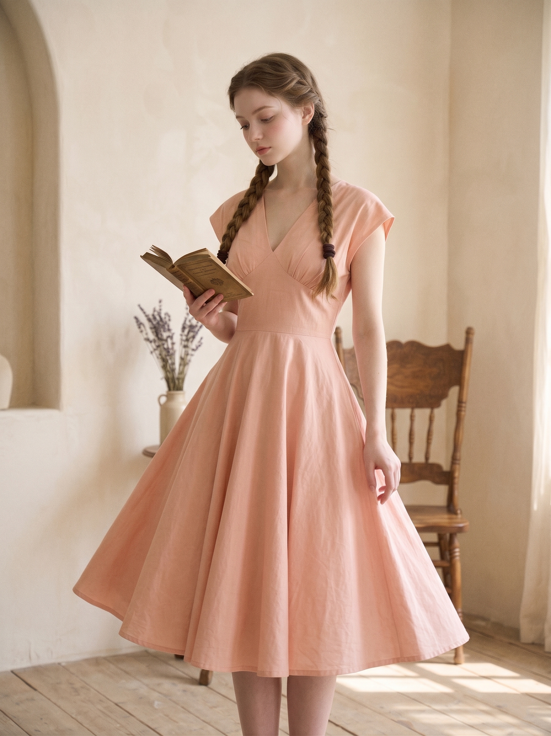 Kennedy Solid Cotton Dress
