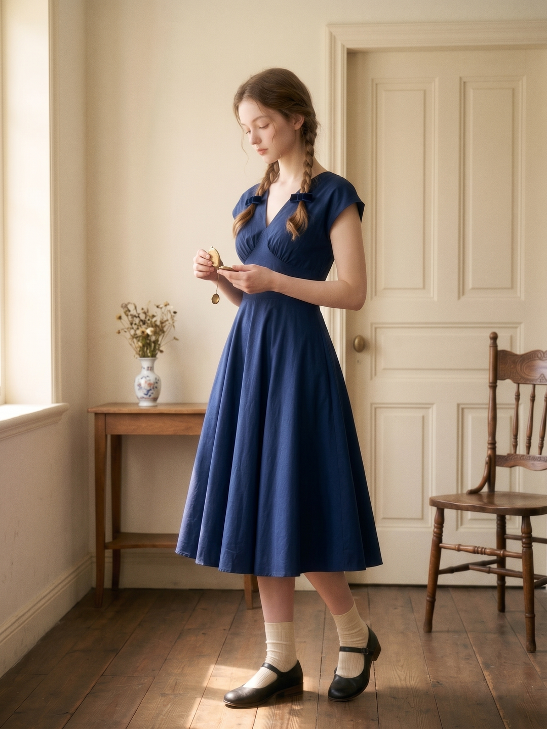 Kennedy Solid Cotton Dress