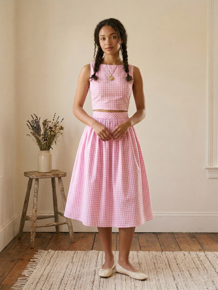 MTO - Lola Gingham Skirt