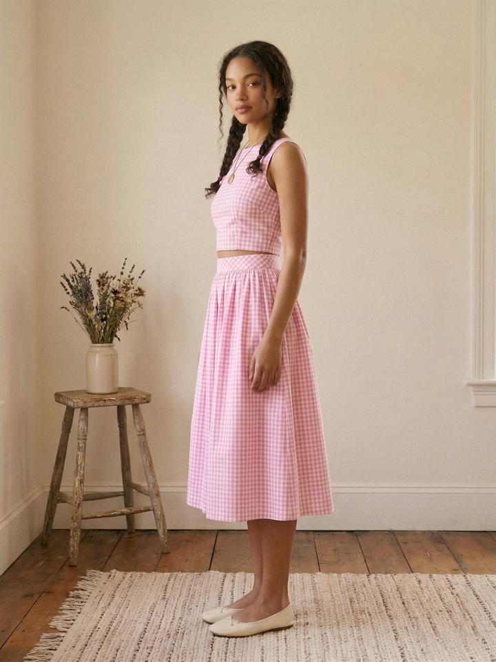 MTO - Lola Gingham Skirt