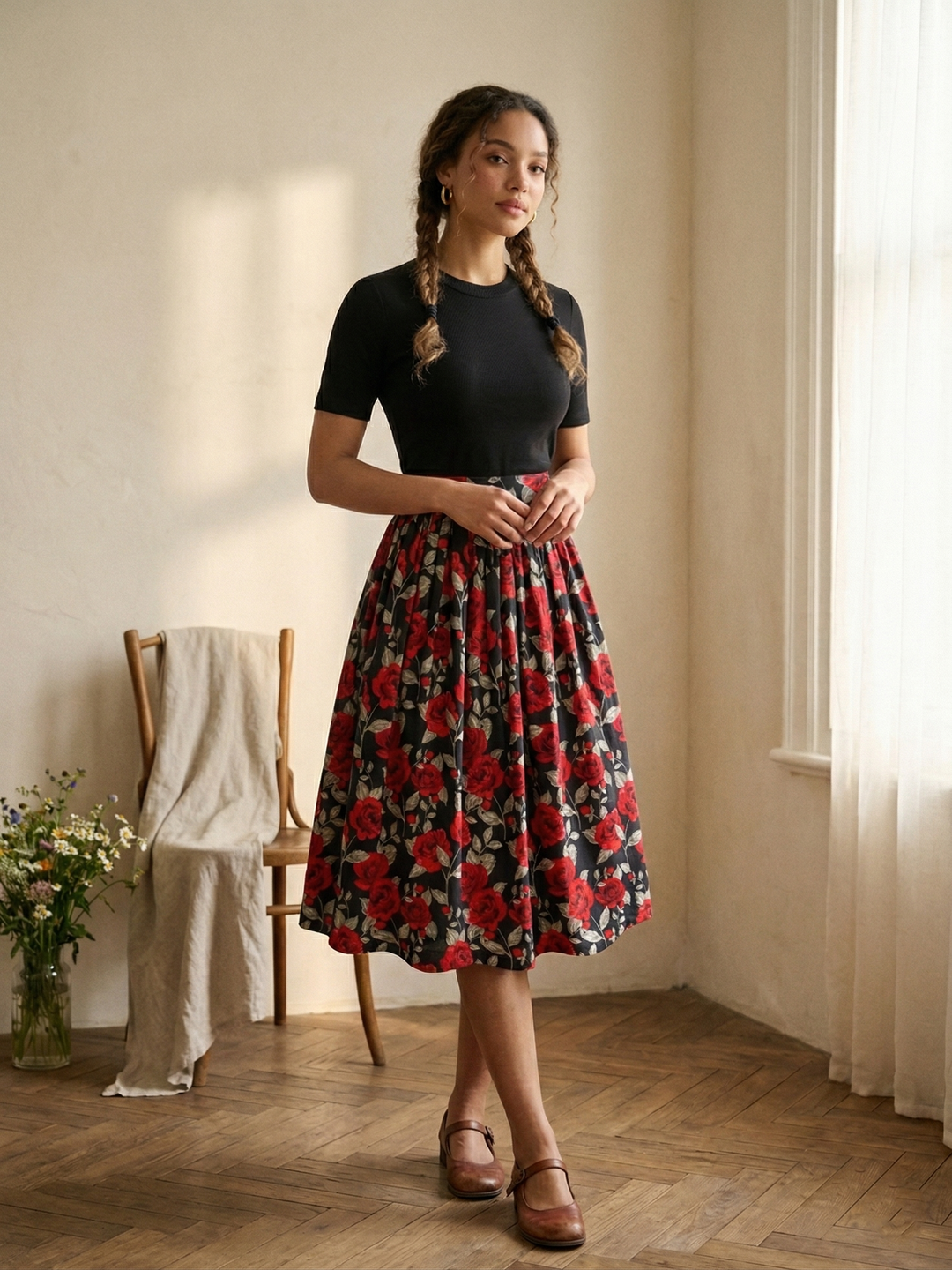 MTO - Lola Floral Skirt
