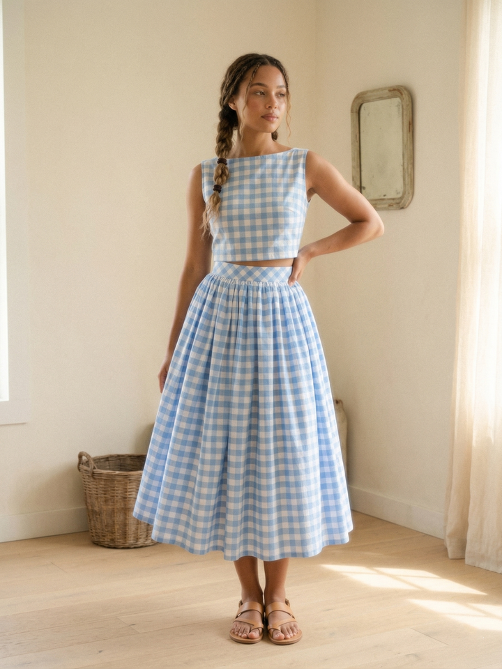 MTO - Lola Gingham Skirt