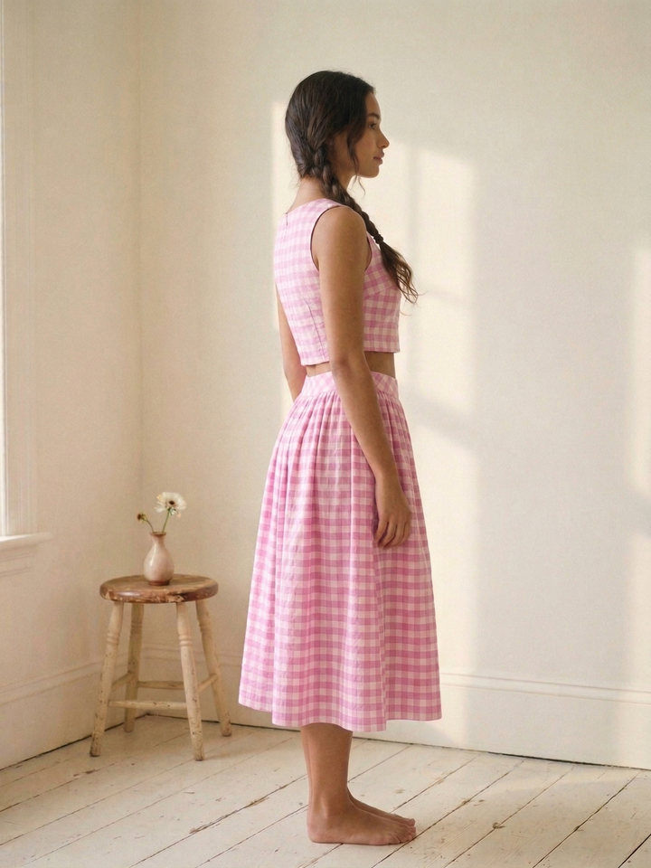 MTO - Lola Gingham Skirt
