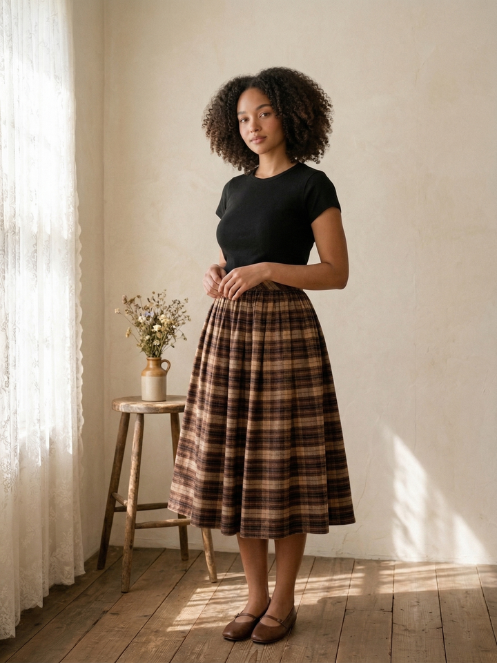 MTO - Lola Plaid Skirt