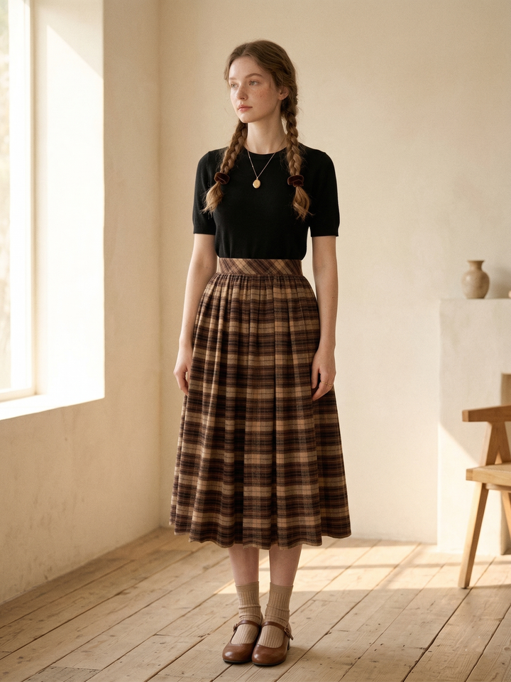 MTO - Lola Plaid Skirt