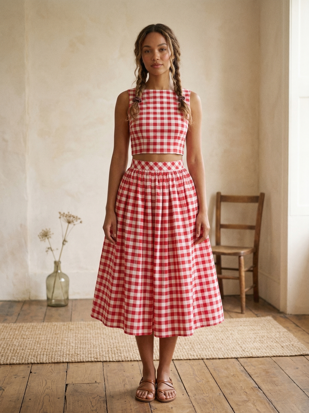 MTO - Lola Gingham Skirt