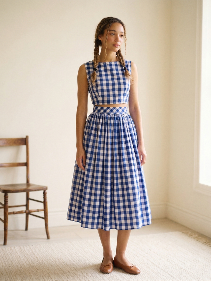 MTO - Lola Gingham Skirt
