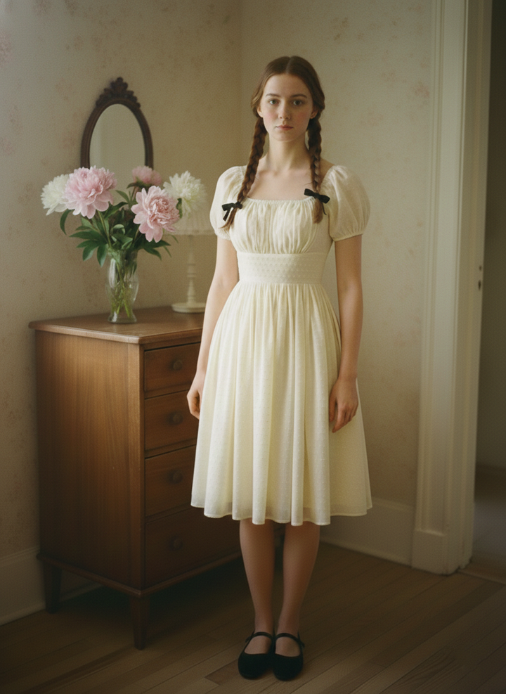 MTO - Loretta Dotted Swiss Dress