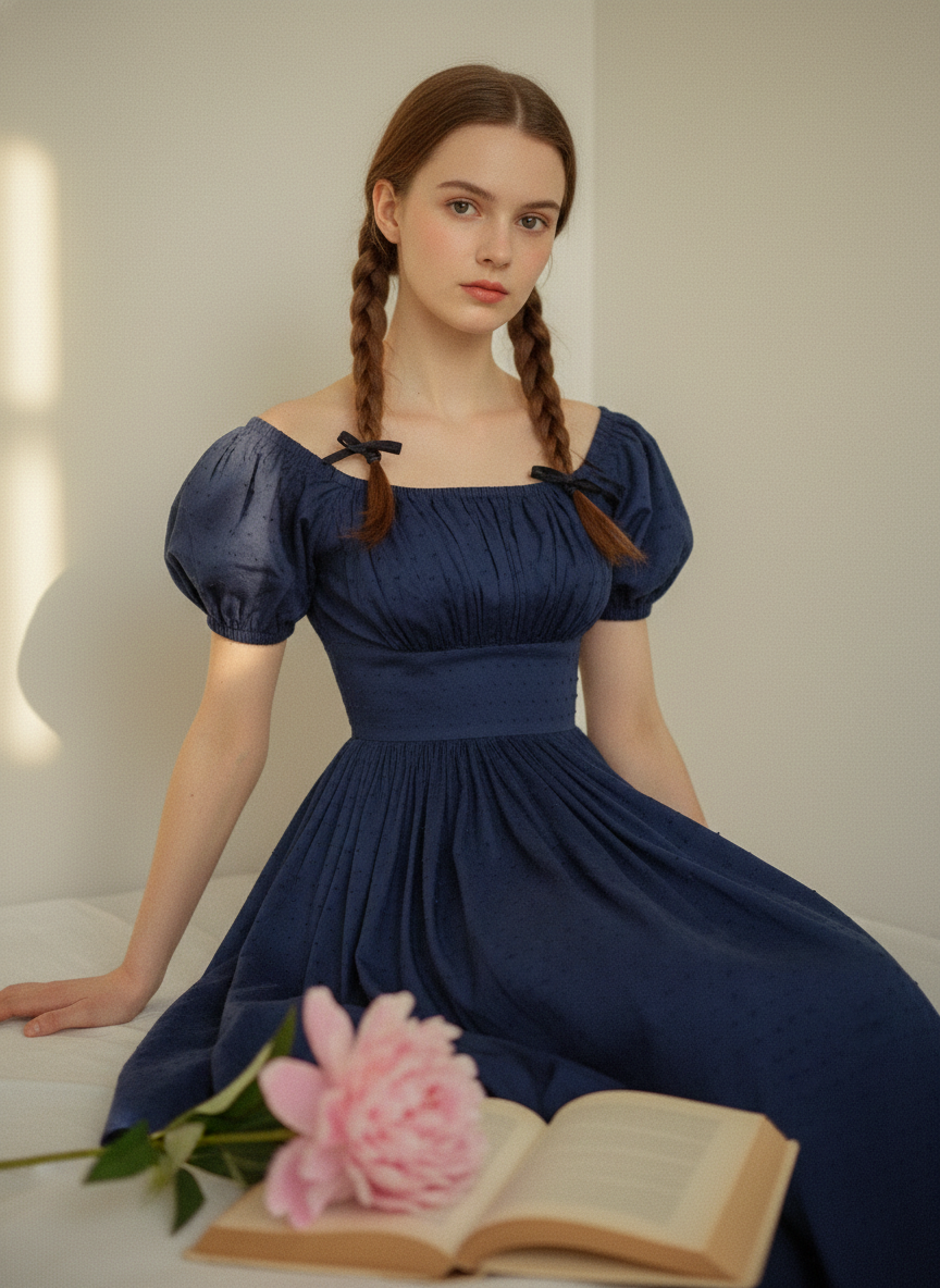 MTO - Loretta Dotted Swiss Dress