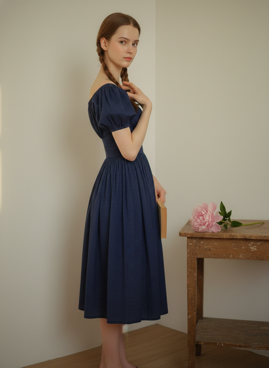 MTO - Loretta Dotted Swiss Dress