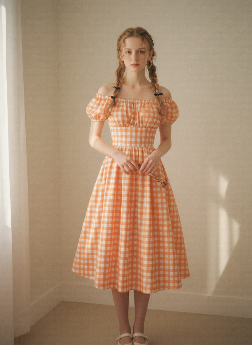 MTO - Loretta Gingham Dress