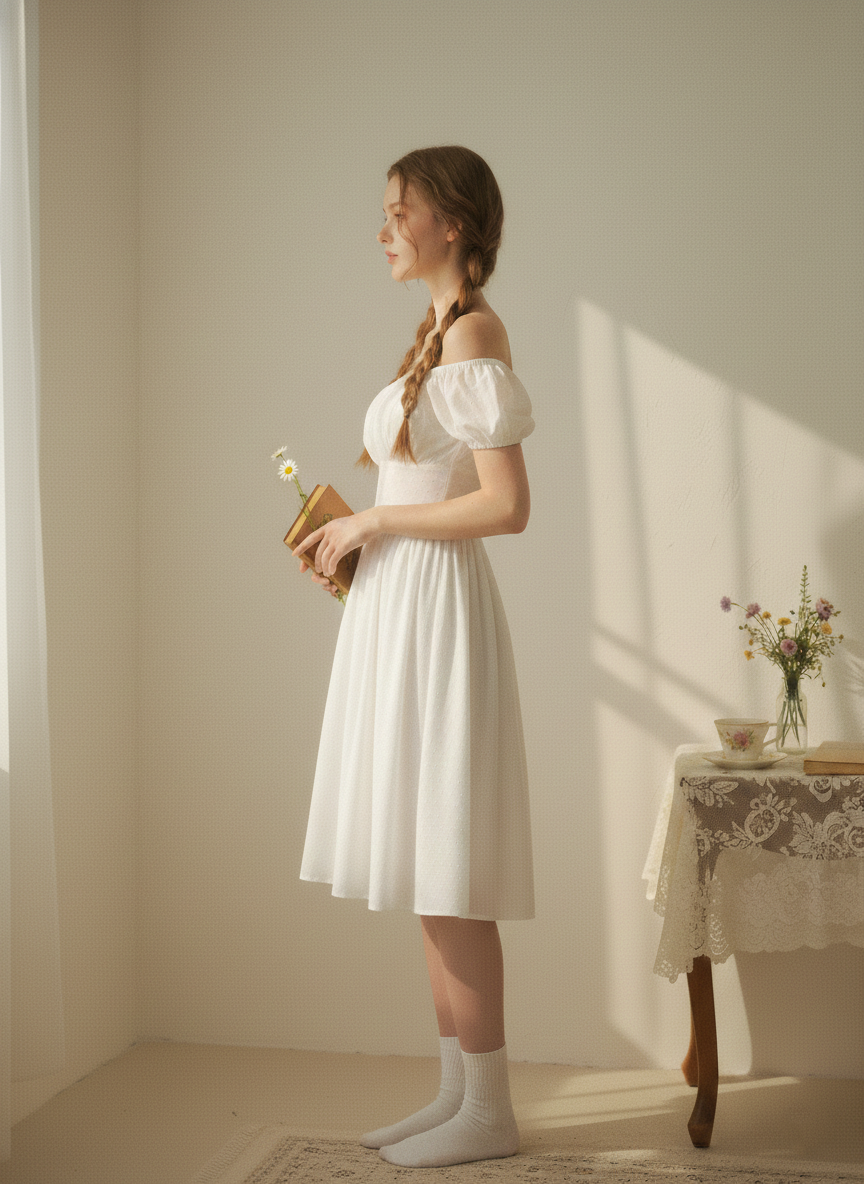 MTO - Loretta Dotted Swiss Dress