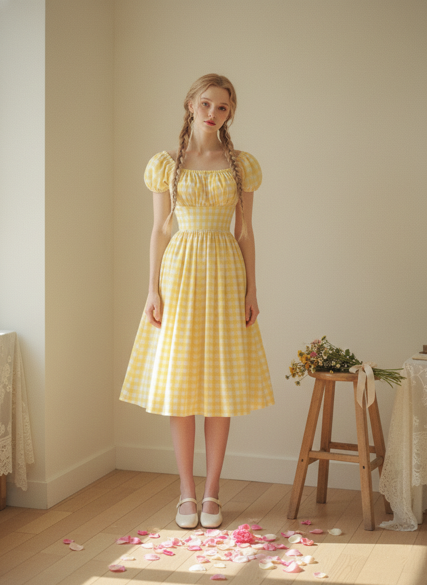 MTO - Loretta Gingham Dress