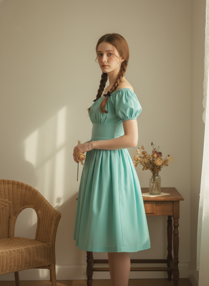 MTO - Loretta Solid Cotton Dress