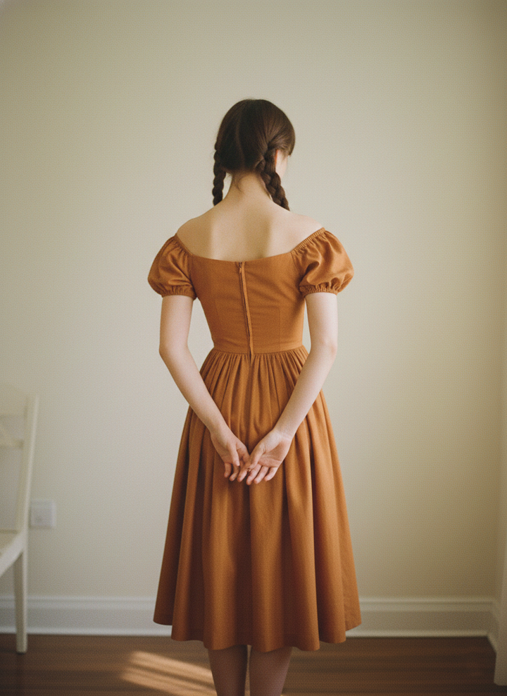 MTO - Loretta Solid Cotton Dress