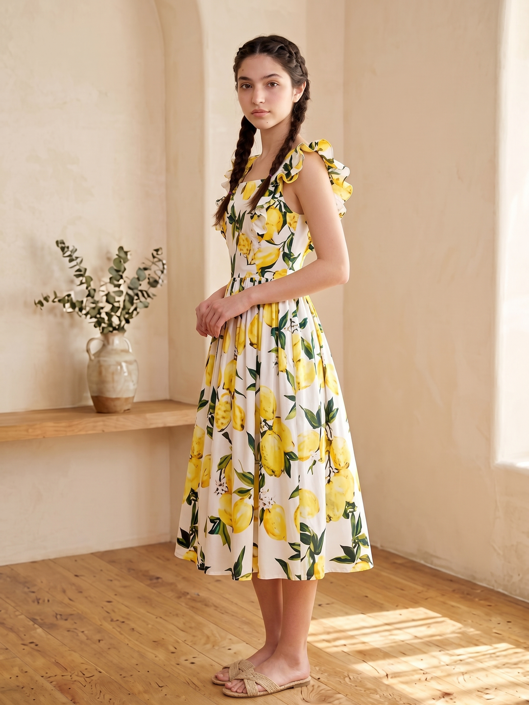 Lorraine Dress "Freshly Squeezed"