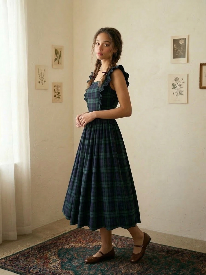 MTO - Lorraine Plaid Dress