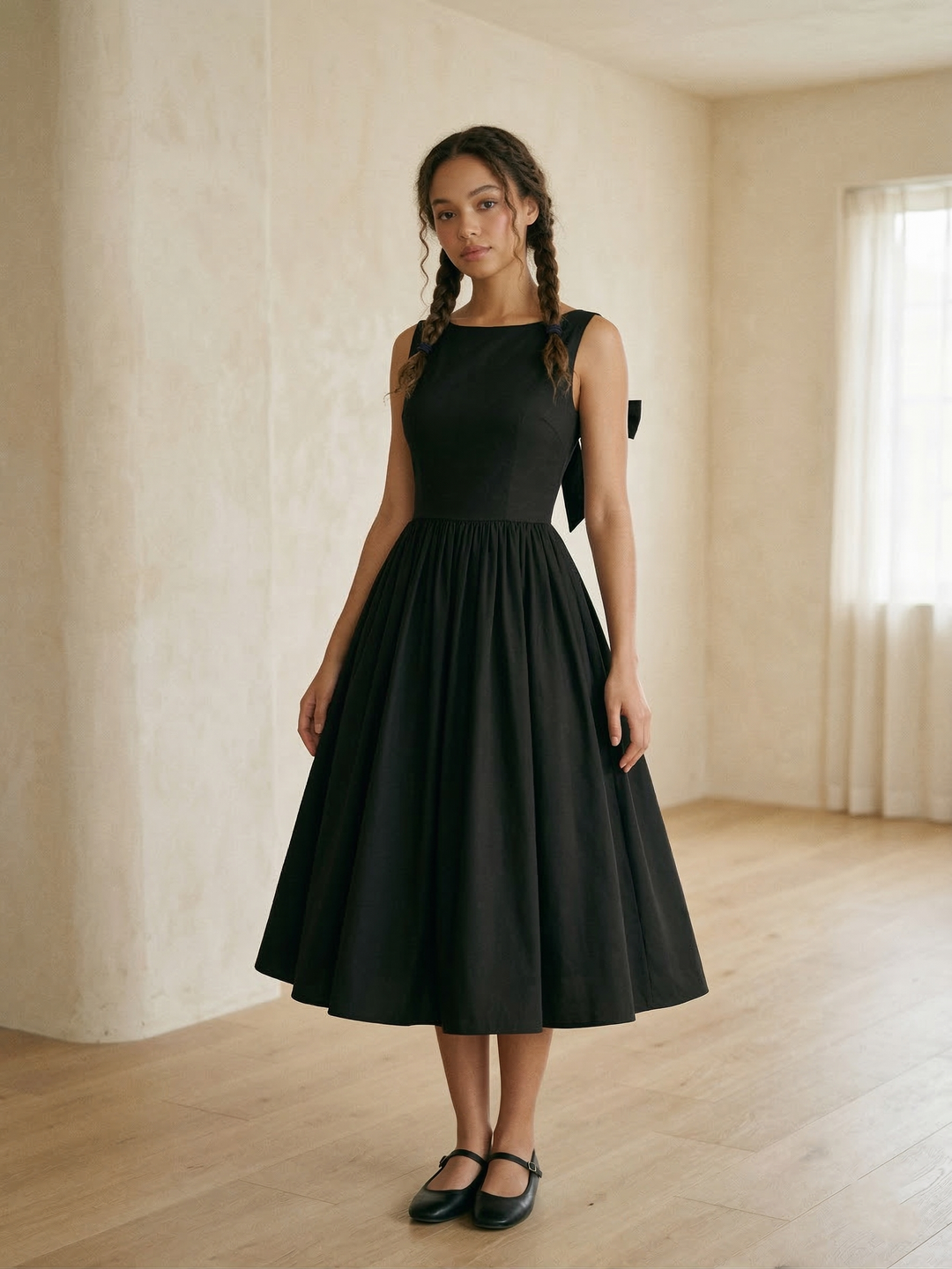 Madeline Solid Cotton Dress