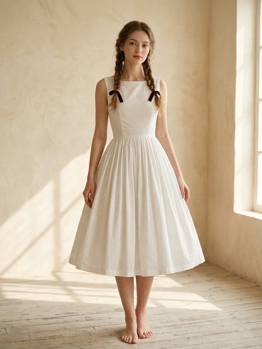 MTO - Madeline Dotted Swiss Dress