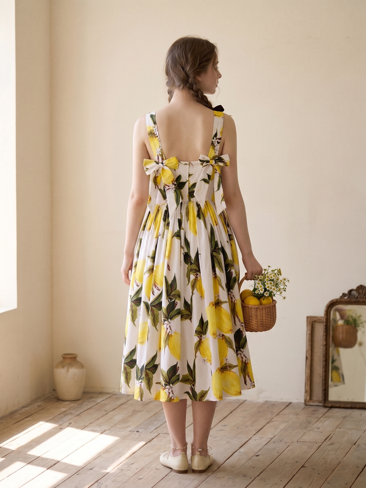 MTO - Madeline Dress "Freshly Squeezed"
