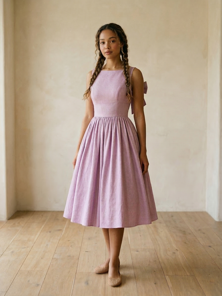 MTO - Madeline Linen Dress