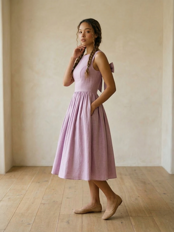 MTO - Madeline Linen Dress