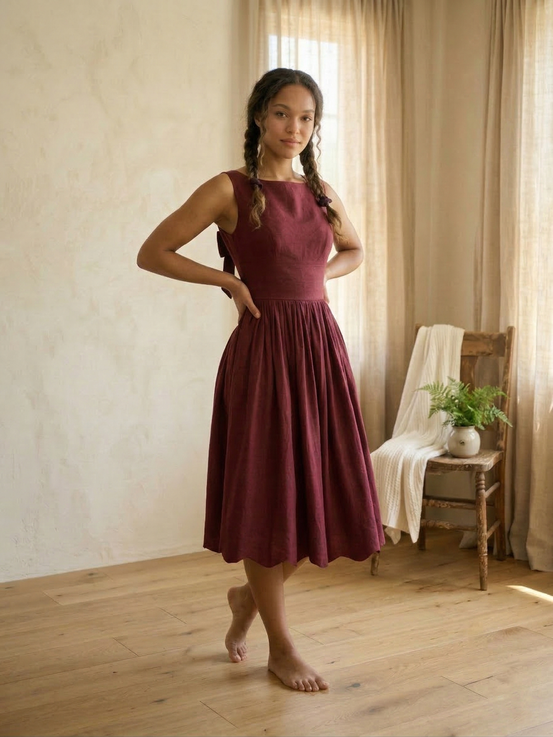 MTO - Madeline Linen Dress
