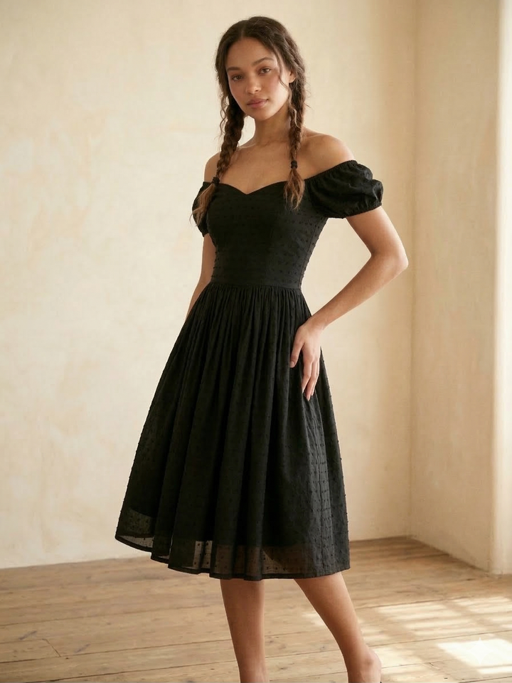 Margaret Dotted Swiss Dress
