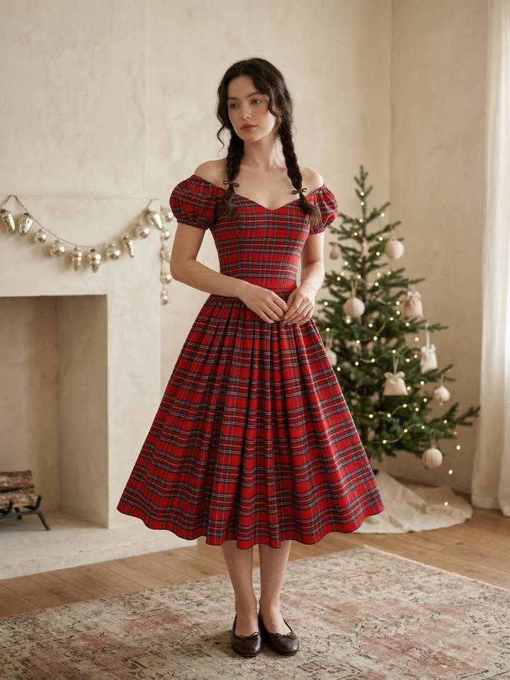 MTO - Margaret Plaid Dress