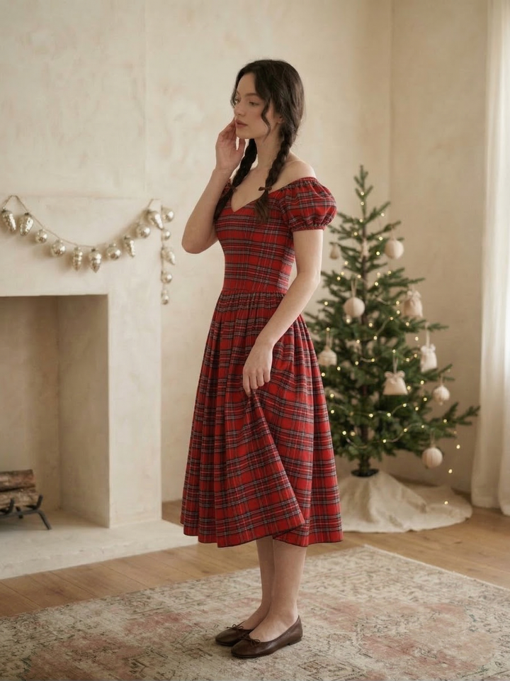 MTO - Margaret Plaid Dress