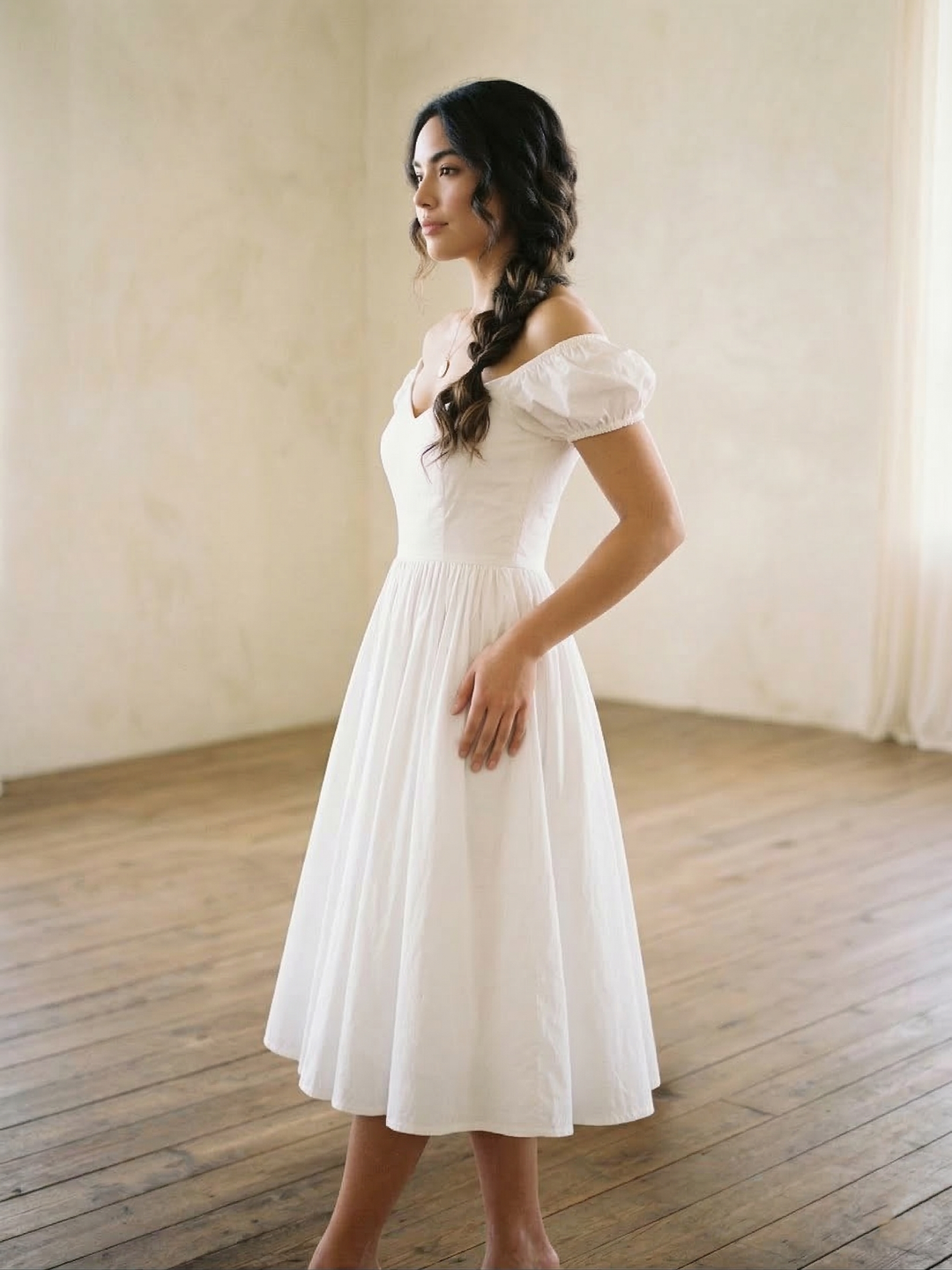 RTS - S - Margaret Dress White Cotton