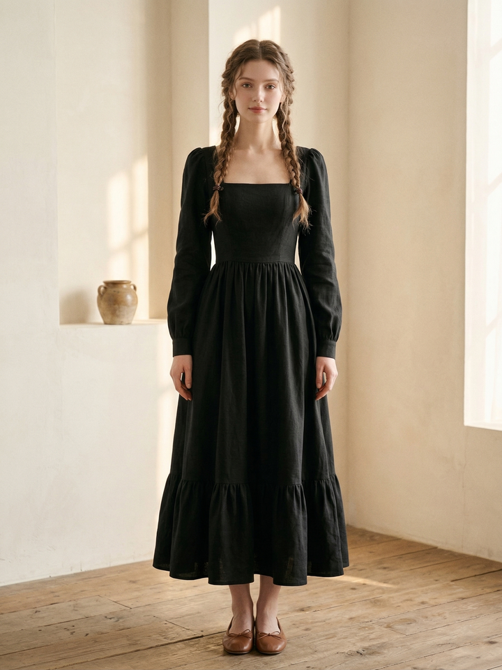 MTO - Mary Linen Dress