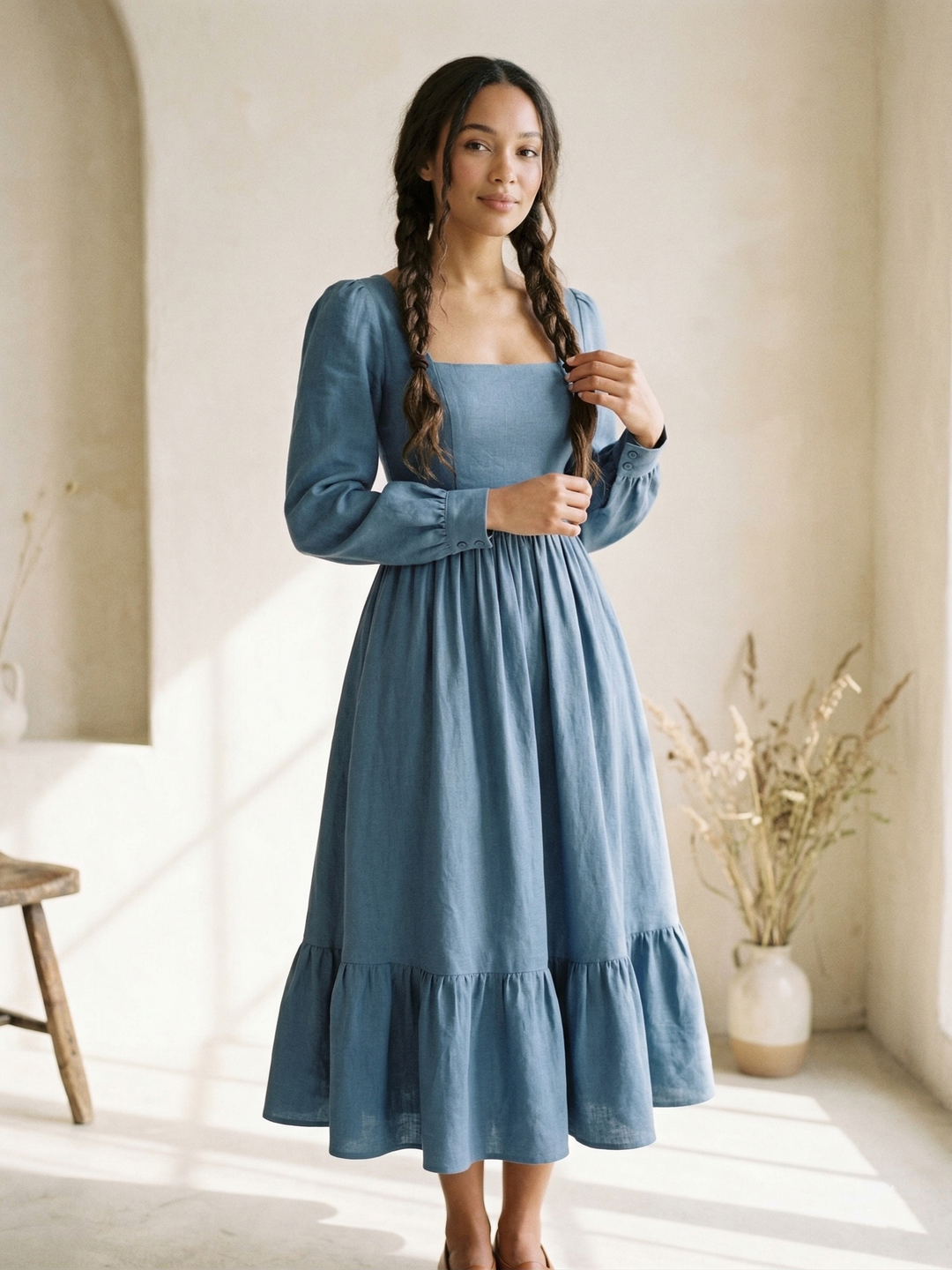 MTO - Mary Linen Dress