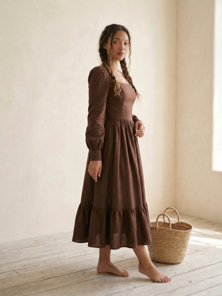 MTO - Mary Linen Dress