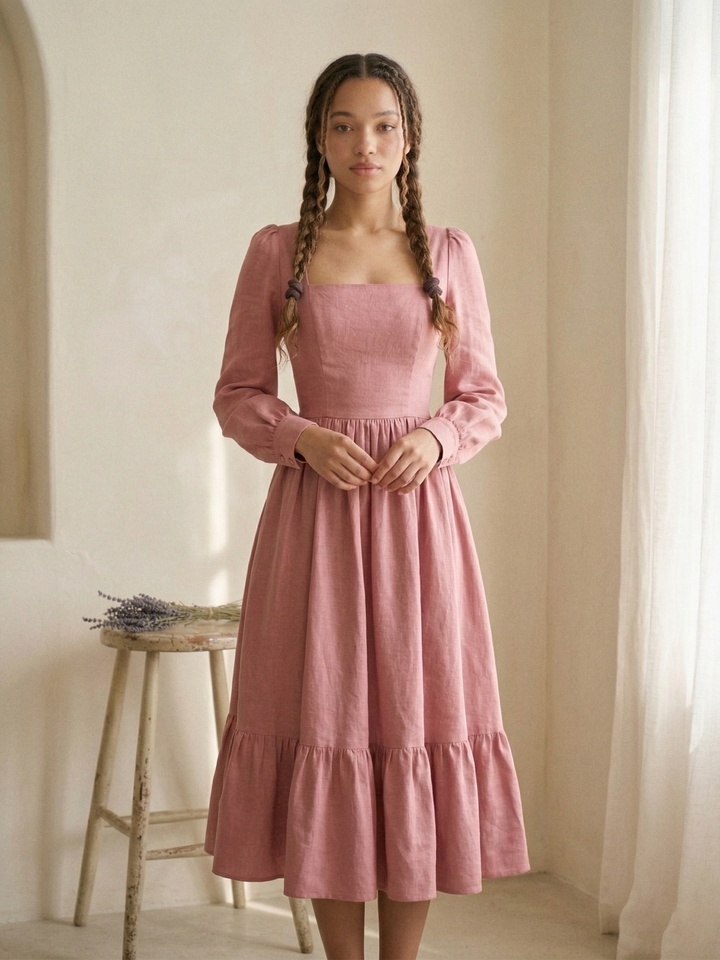 MTO - Mary Linen Dress
