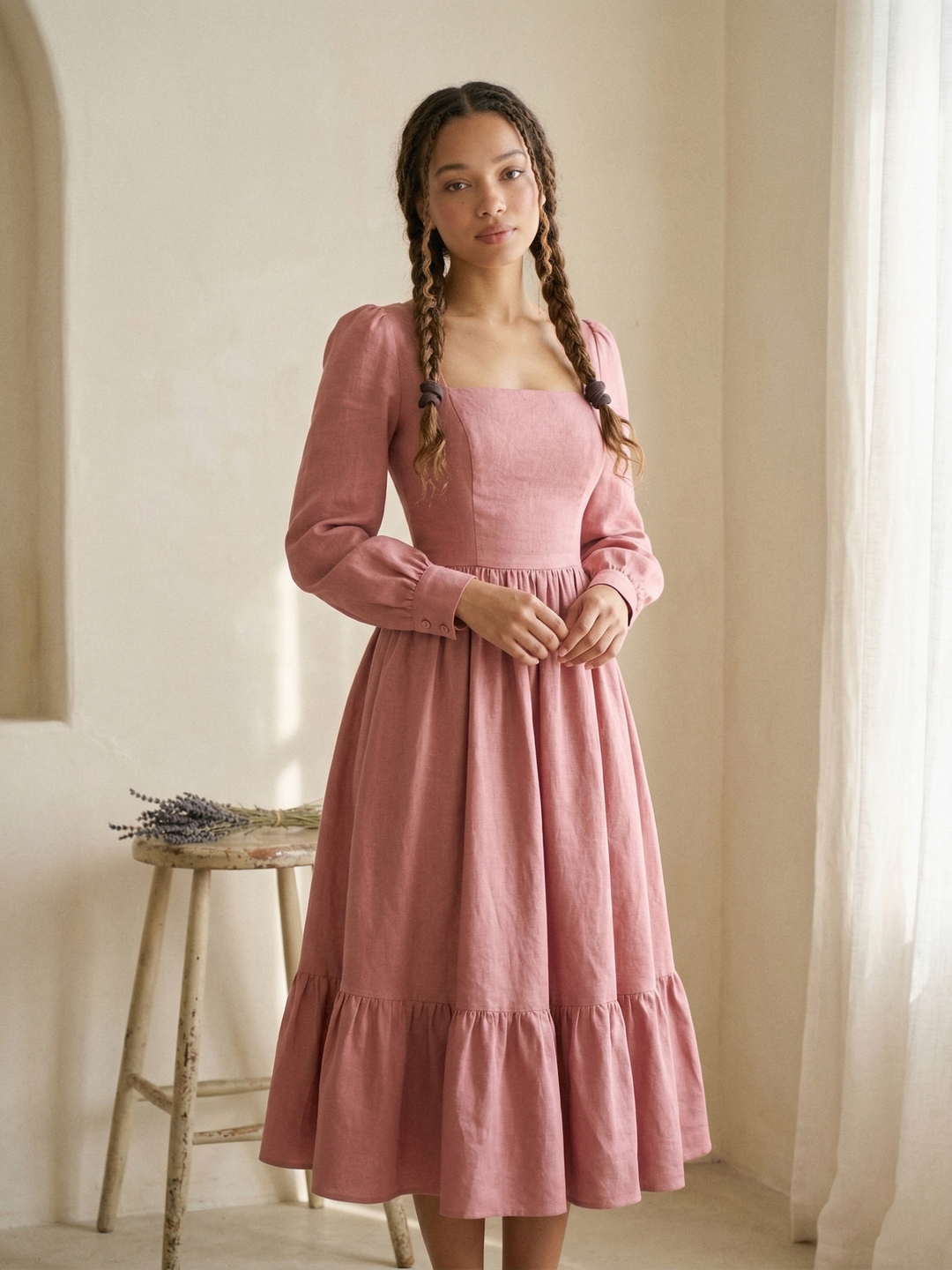 MTO - Mary Linen Dress