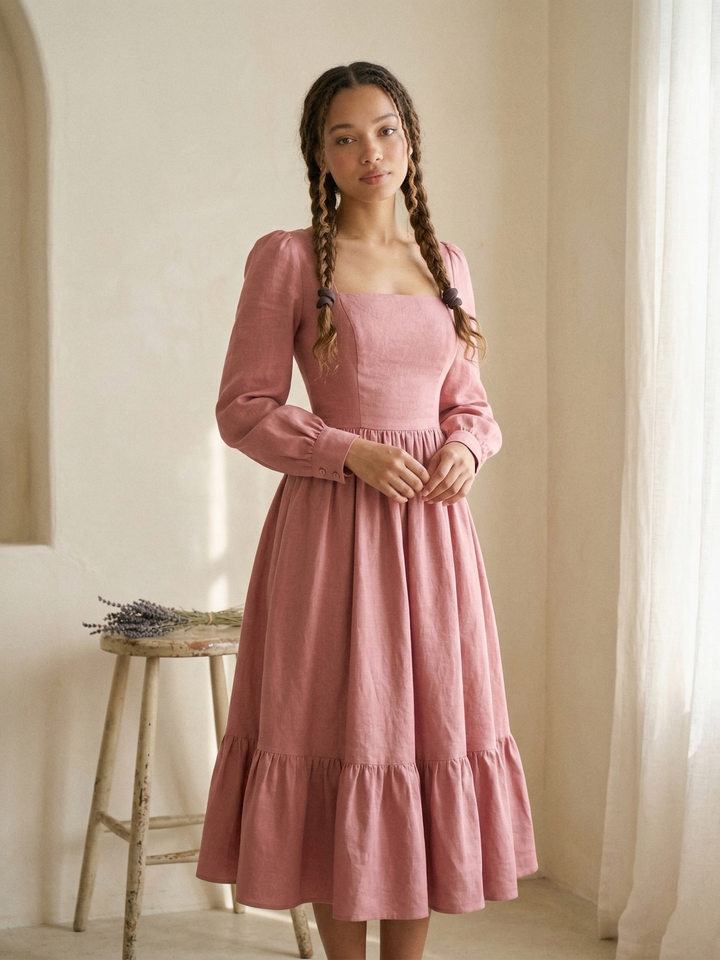 MTO - Mary Linen Dress