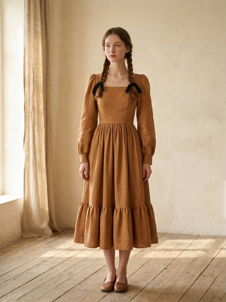 MTO - Mary Linen Dress
