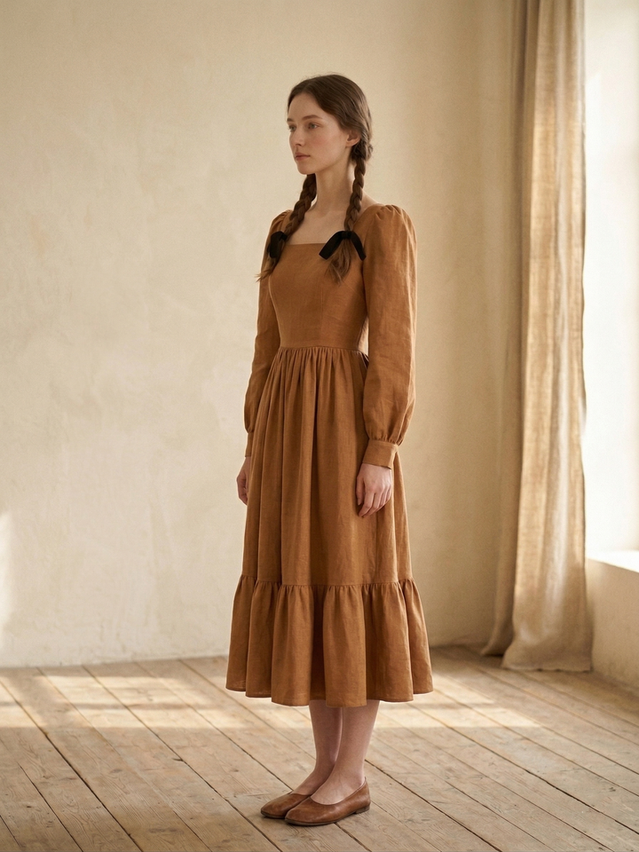 MTO - Mary Linen Dress
