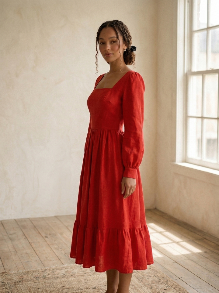 MTO - Mary Linen Dress