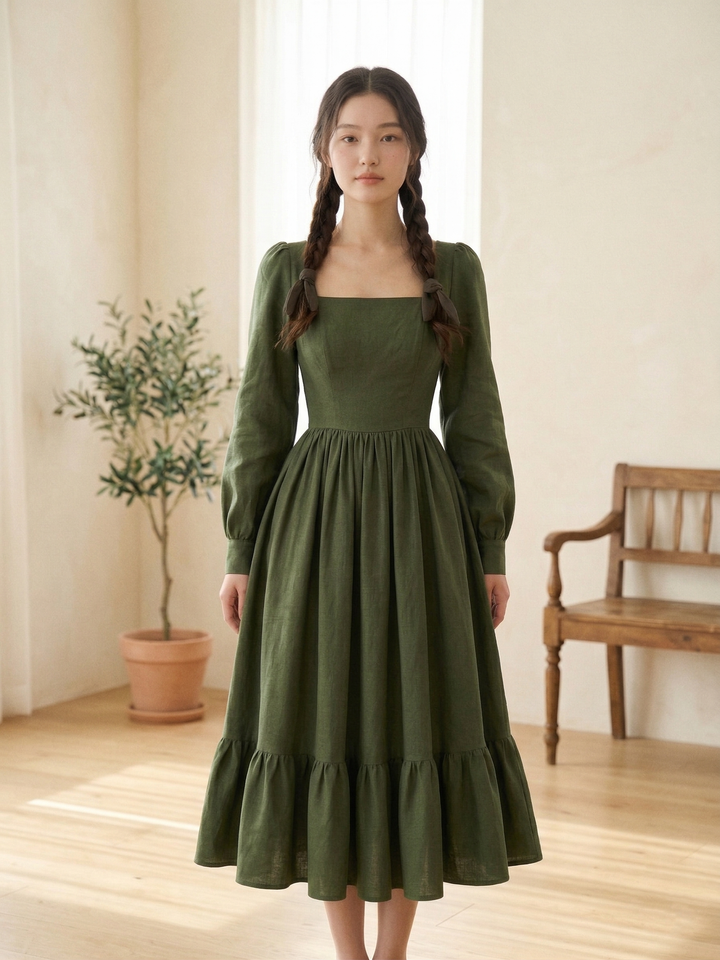 MTO - Mary Linen Dress