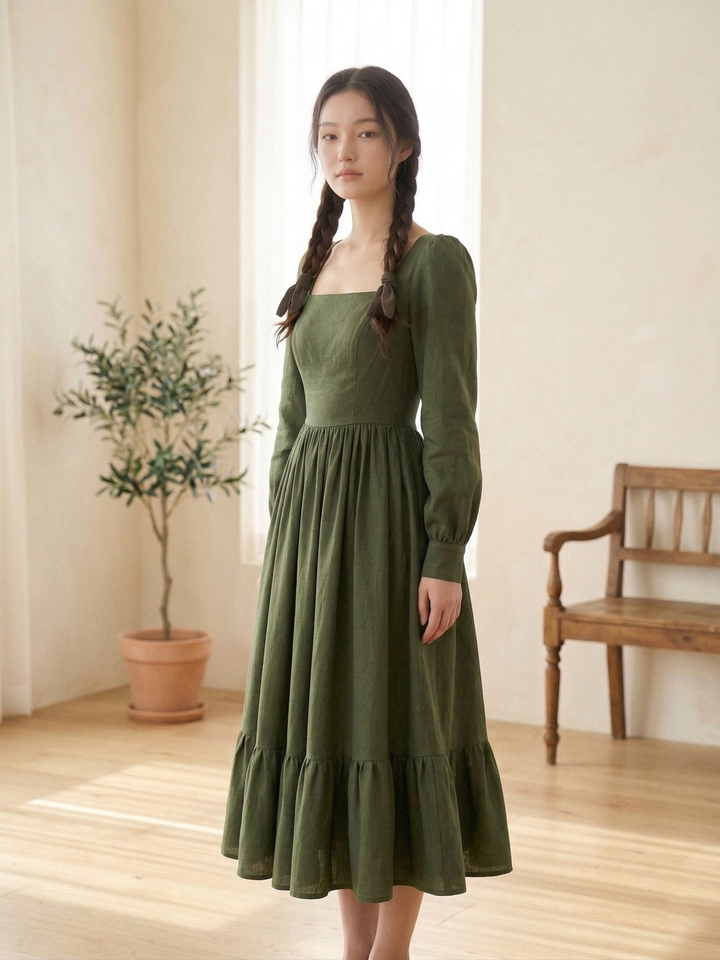 MTO - Mary Linen Dress