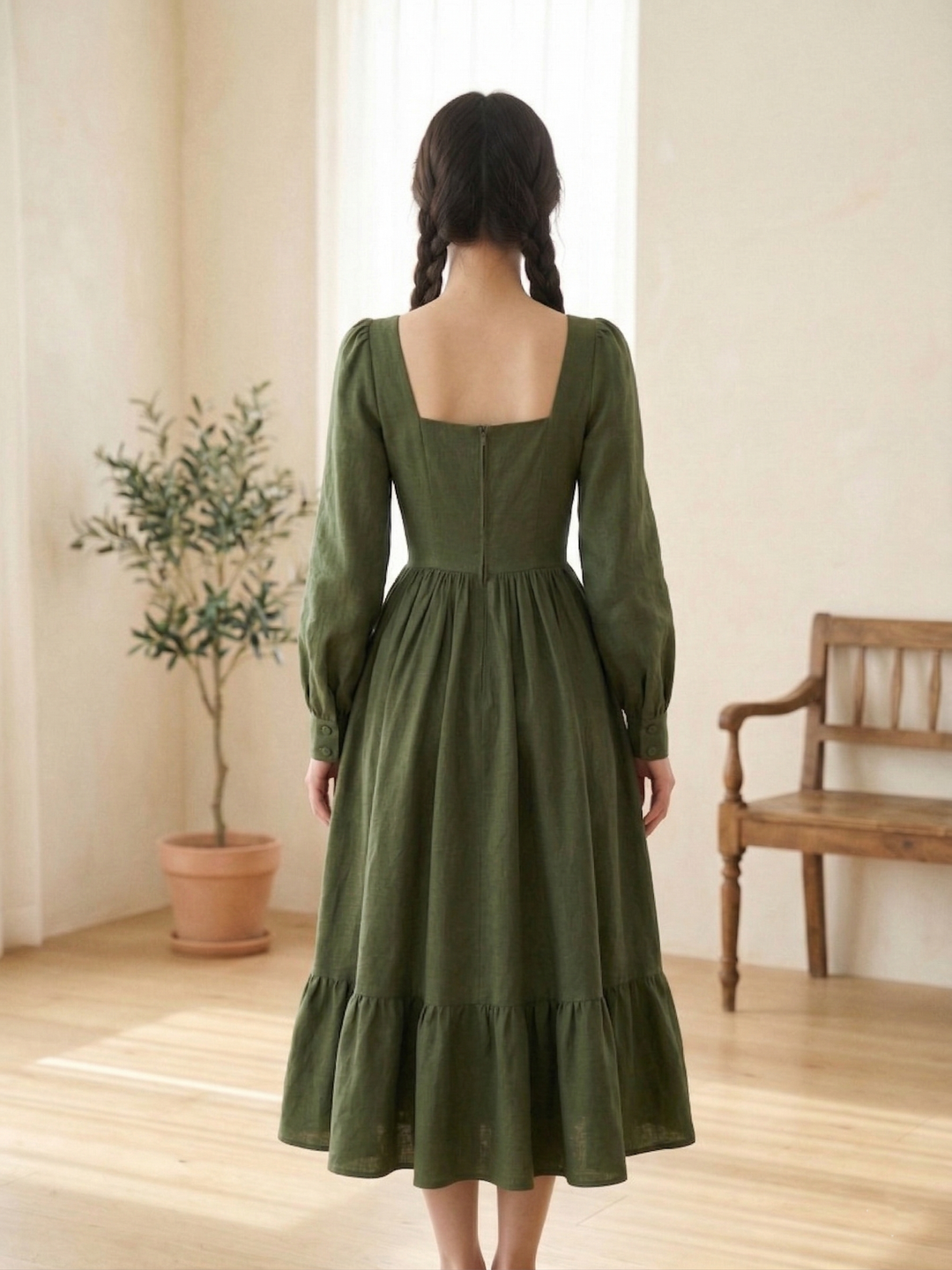 MTO - Mary Linen Dress