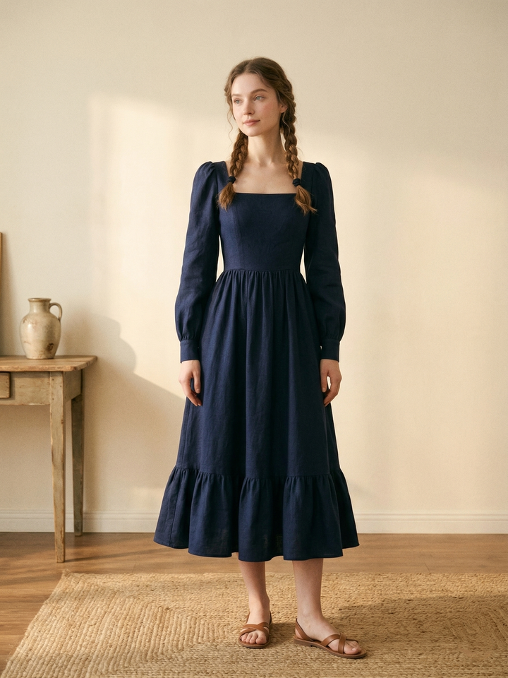MTO - Mary Linen Dress