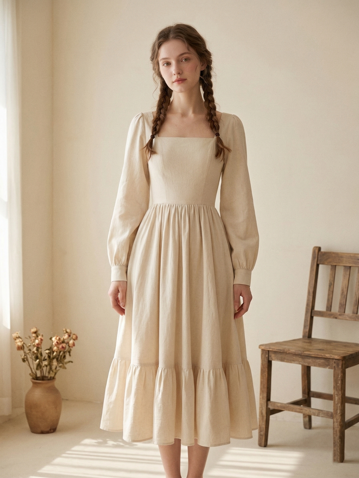 MTO - Mary Linen Dress