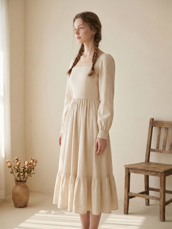 MTO - Mary Linen Dress